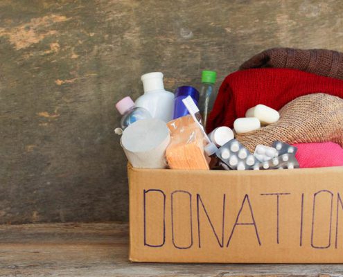 donating for the holidays