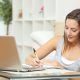 high school student working on history homework