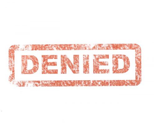 denied stamp