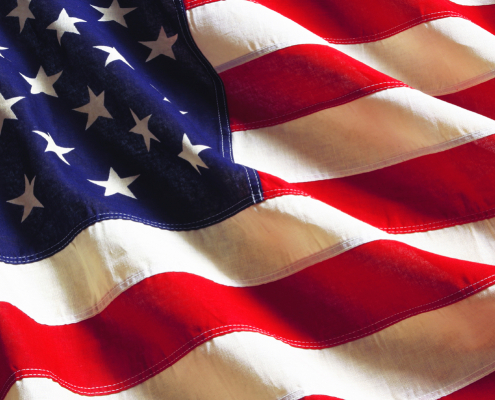 us flag waving